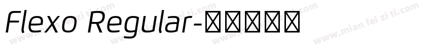 Flexo Regular字体转换